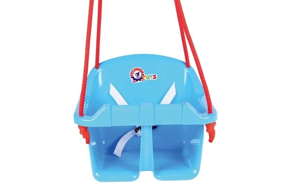 Houpačka Baby plast nosnost 20kg 36x30x29cm 24m+ – Modrá