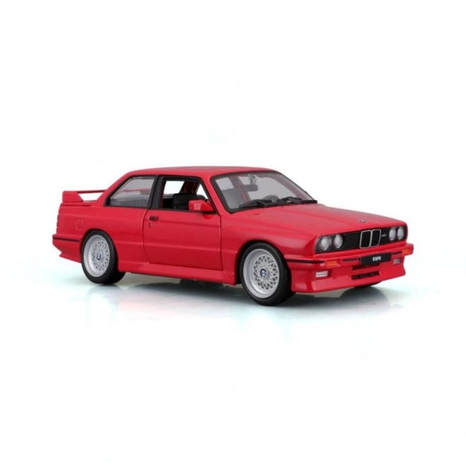 Kovové autíčko BMW 3 Series M3 1988 červené