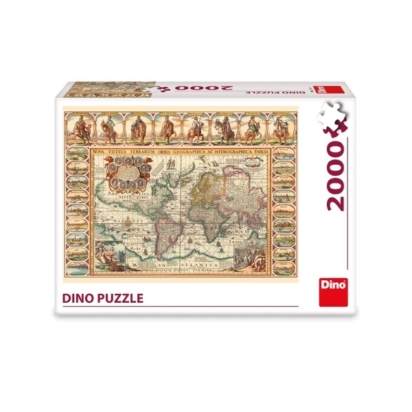 Puzzle Dino historická světová mapa 2000 dílků