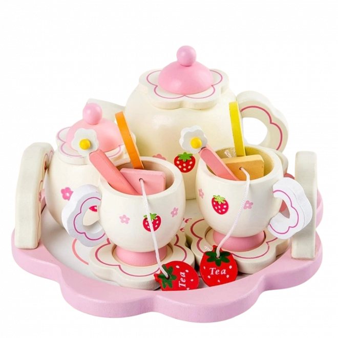 Dřevěný čajový set pro děti
