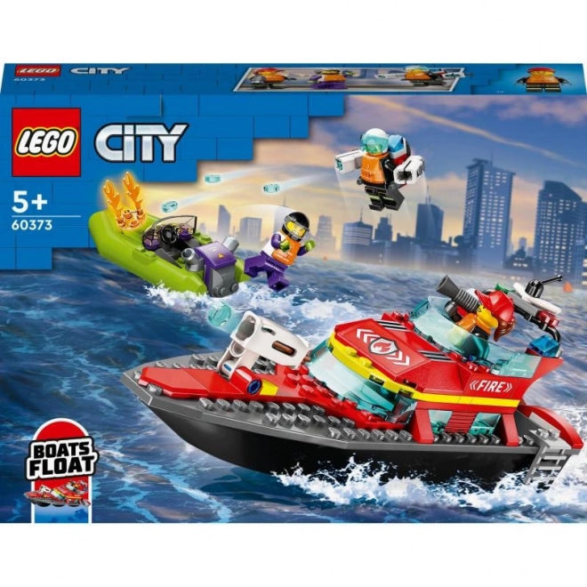 LEGO® City 60373 Hasičská záchranná loď a člun