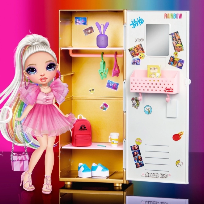 Školní skříňka Rainbow High stylová skříňka
