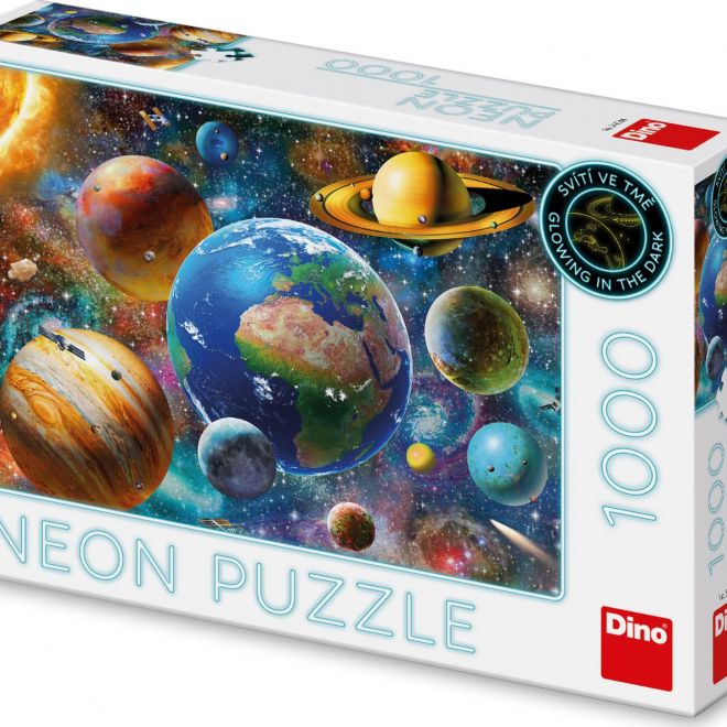 DINO Svítící puzzle Planety 1000 dílků