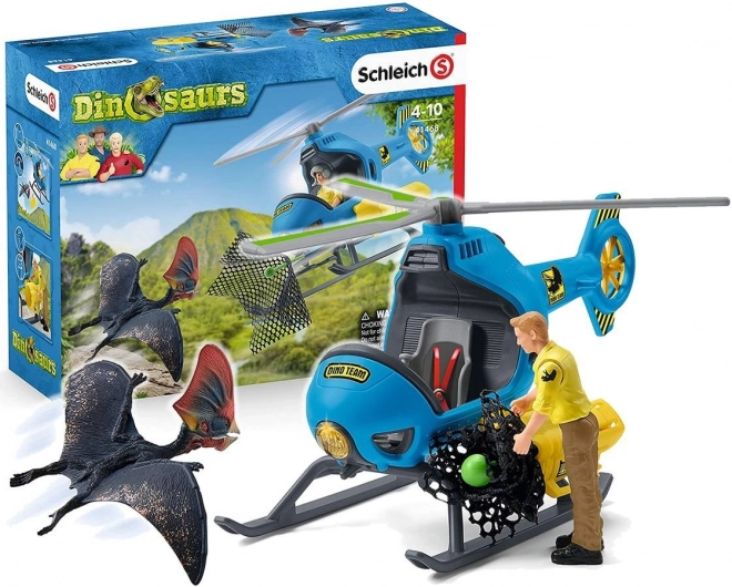 Schleich 41468 Powietrzny Atak Helikopter Dinosauři