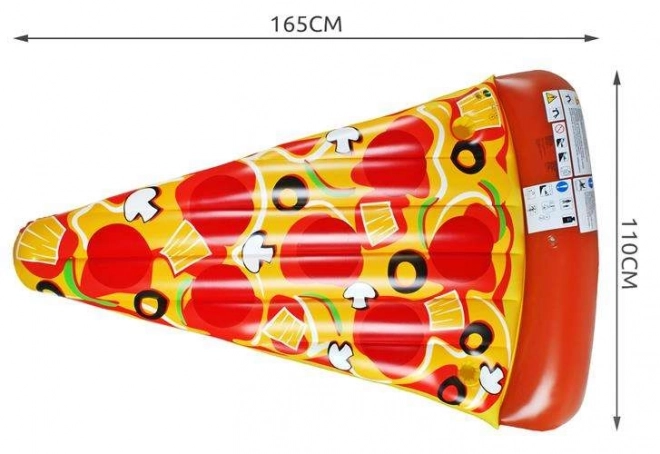 Nafukovací lehátko ve tvaru pizzy