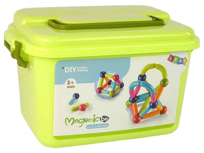 Vzdělávací stavebnice Magnetická stavebnice Chest - 145 dílků