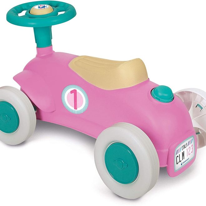 CLEMENTONI Odrážedlo BABY Moje první auto růžové (Play For Future)