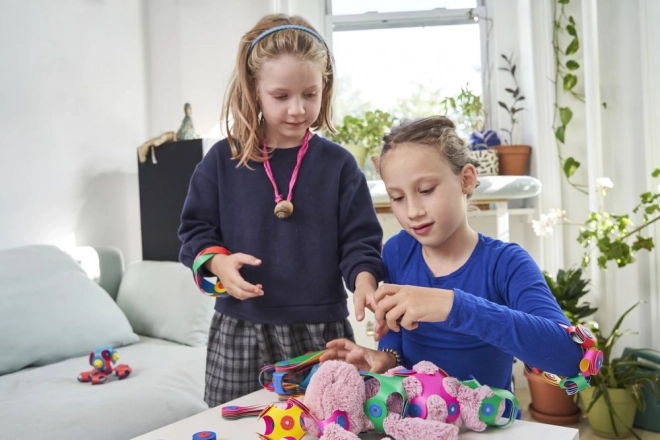 Duhové magnetické puzzle Clixo, 42 dílků
