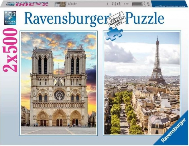 Ravensburger puzzle Návštěva Paříže