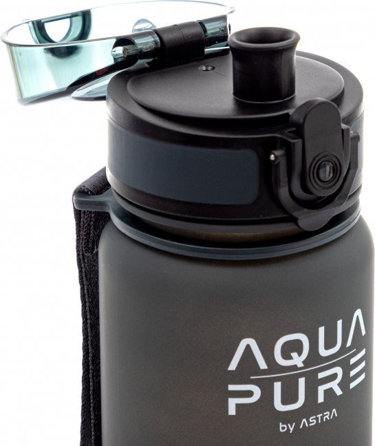 ASTRA Zdravá láhev na vodu Aqua Pure 400ml černo-šedá