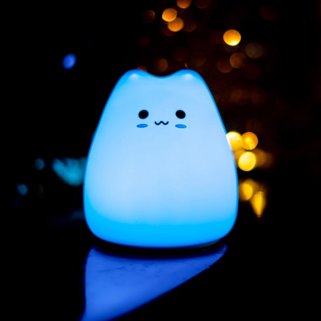 Silikonová LED lampička - kočka