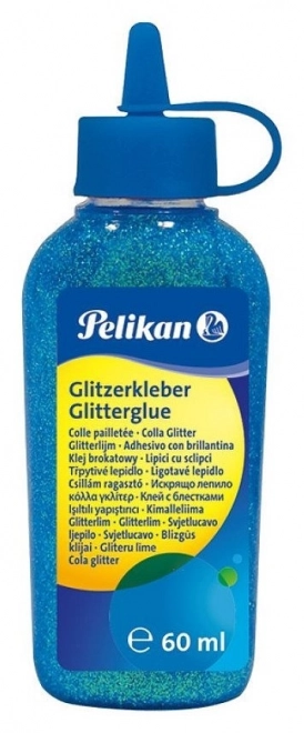 PELIKAN Glitrové lepidlo 60ml tyrkysové