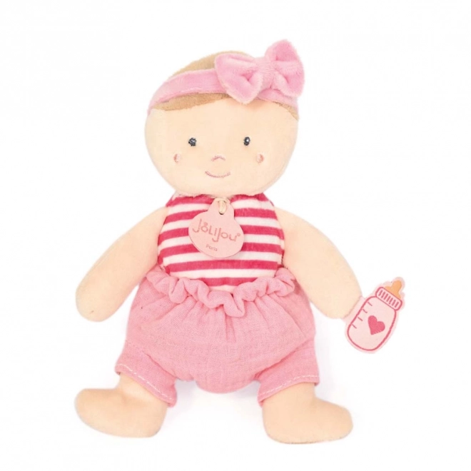 Doudou Jolijou Panenka 18 cm růžová