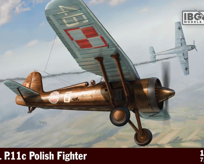 Model k sestavení polského stíhacího letounu PZL P.11c