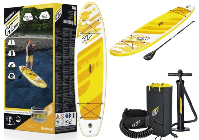 Sup Hydro-Force deska žlutá 320 x 76 x 12 cm Bestway 65348