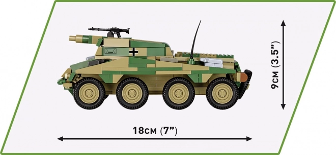 COBI 2288 II WW Sd. Kfz 234/3 Stummel, 1:35, 438 k, 2 f