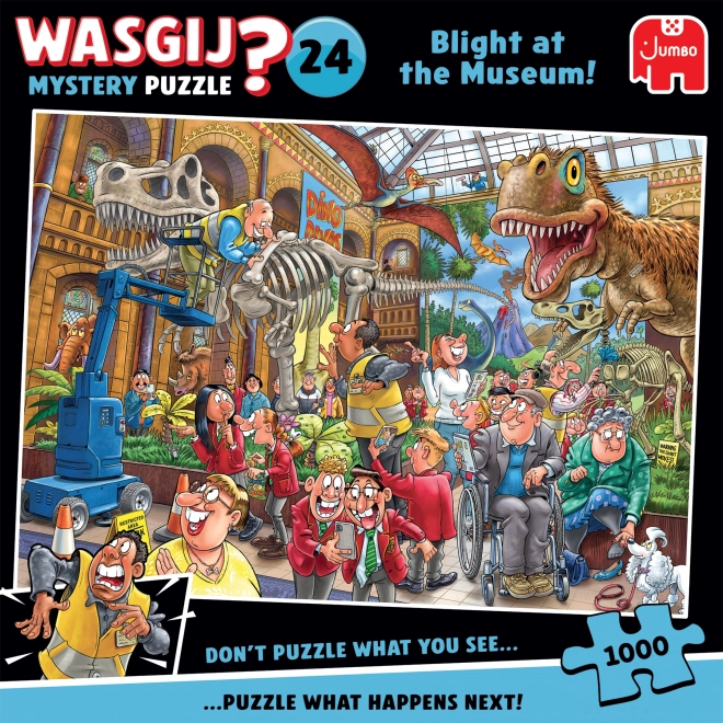 Puzzle JUMBO WASGIJ Mystery 24: Plíseň v muzeu 1000 dílků