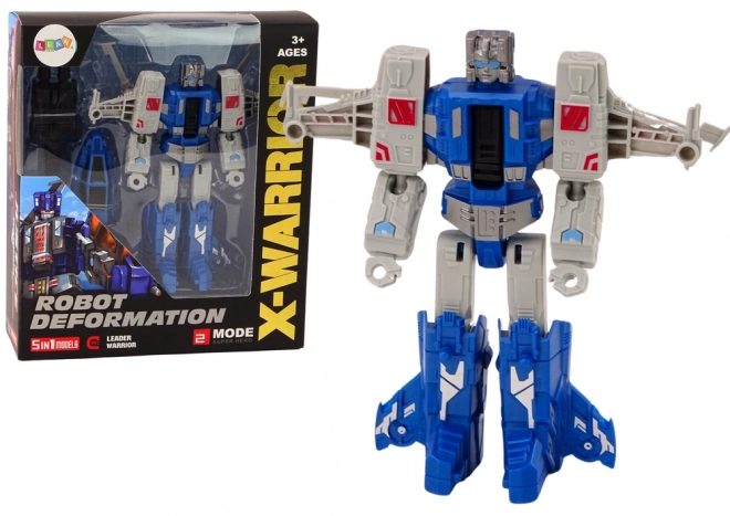 Robot-Helicopter 2v1 Transformace X-Warrior Blue