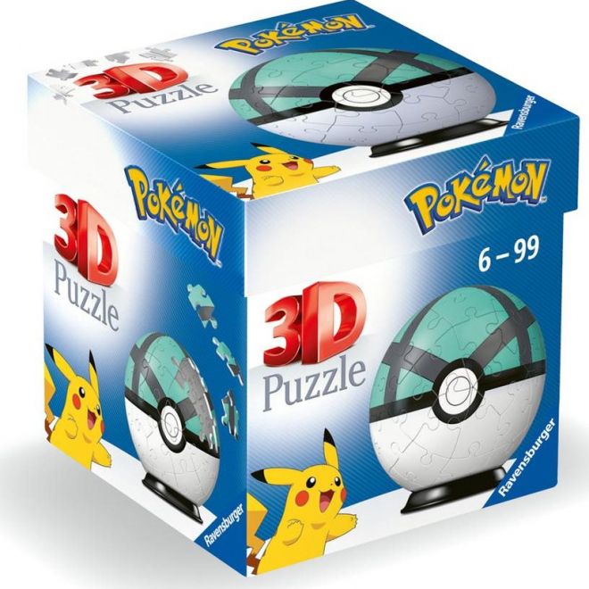 RAVENSBURGER 3D Puzzleball Pokémon: Net Ball 54 dílků
