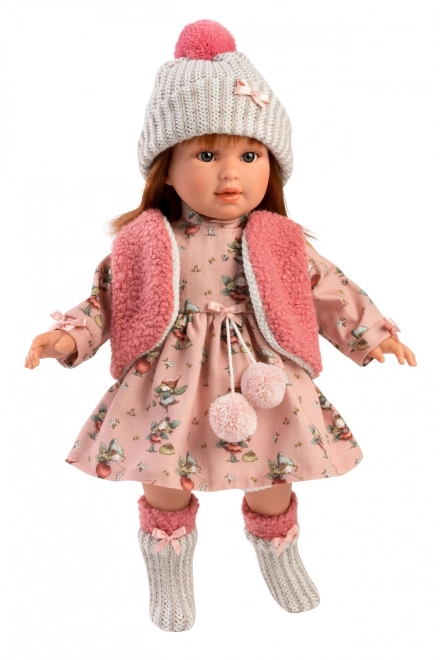 Llorens 54039 SOFIA - realistická panenka s měkkým látkovým tělem  - 40 cm