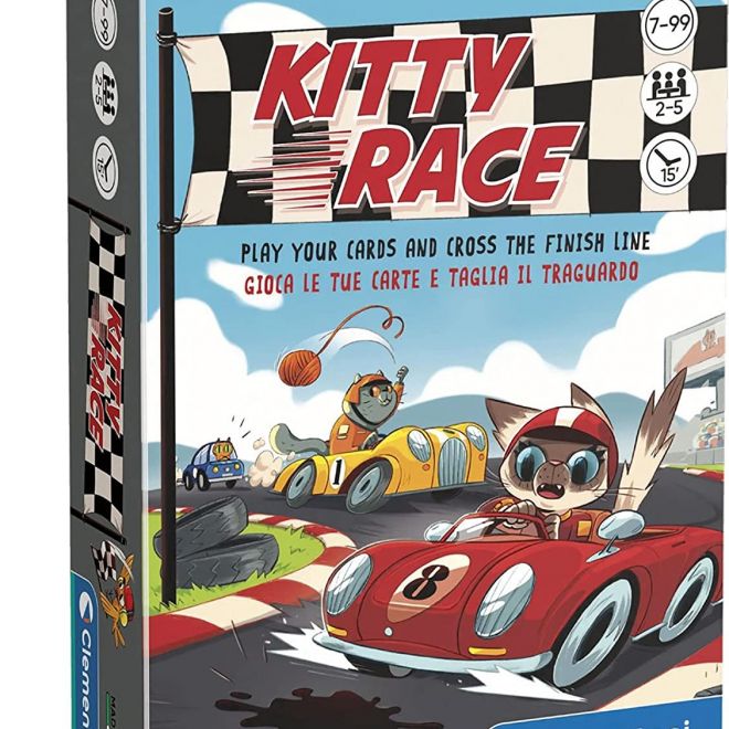 CLEMENTONI Karetní hra Kitty Race - Kočičí závody