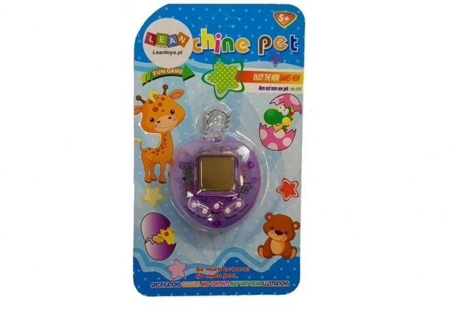 Elektronická hra Tamagotchi Purple s krátkým řetězem