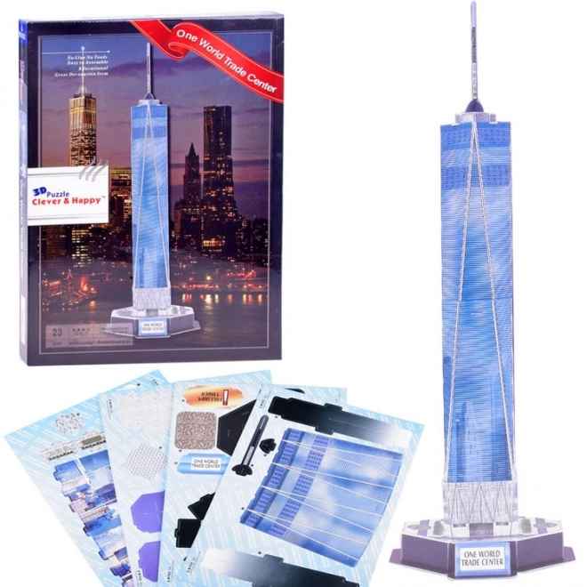 3D puzzle One World Trade Center New York