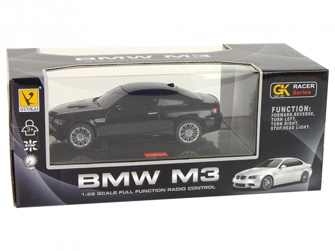 Auto R/C BMW M3 Pilotní světla 1:28 černá