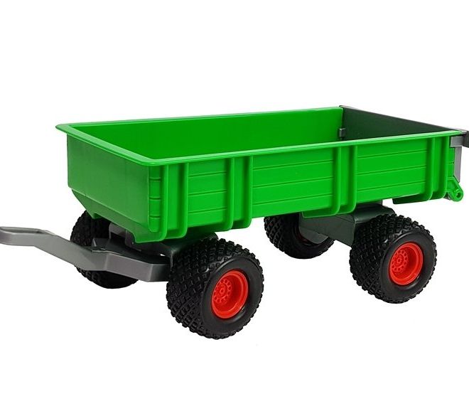 Traktorový nakladač s farmářským přívěsem zelený 8817 Polesie