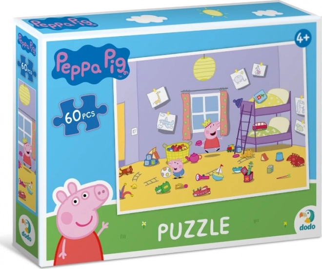 Puzzle Prasátko Peppa Hrátky v pokojíčku