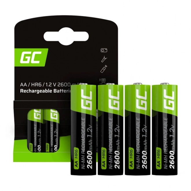 Nabíjecí baterie Green Cell Sticks 4x AA R6 2600mAh