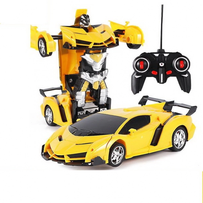 Auto Robot 2v1 Pilot R/C Light Light Drift Yellow