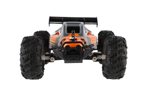 Auto RC Buggy rychlostní 2,4GHz plast 25cm na baterie oranžové v krabici 31x14x18cm