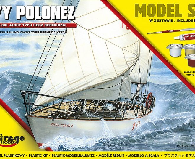 Plastikový model polské jachty typu Ketch Bermuda 1/50