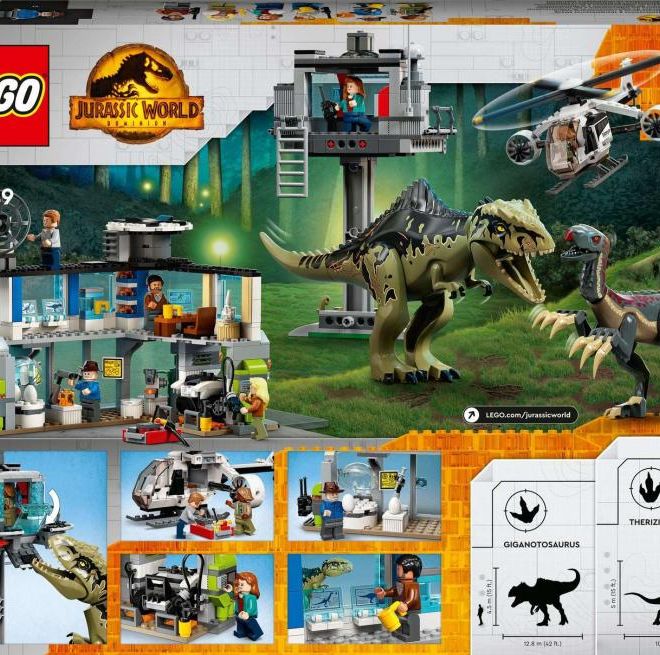 LEGO Jurassic World 76949 Útok giganotosaura a therizinosaura