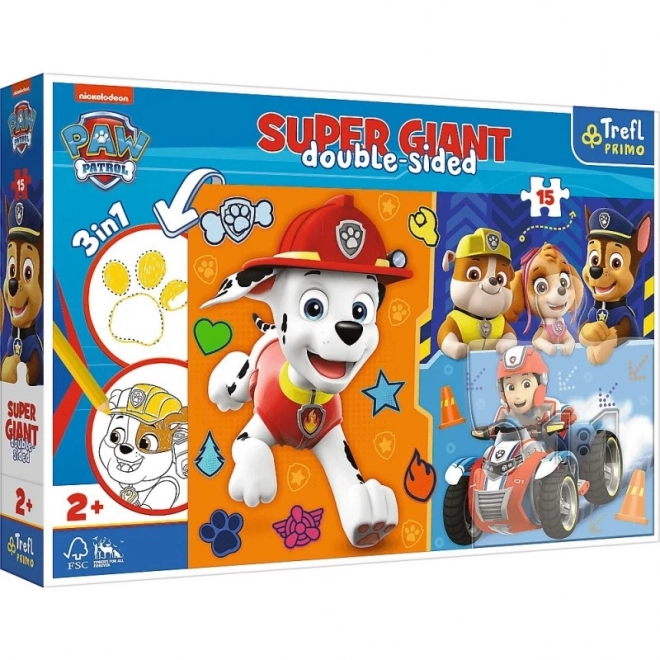 Puzzle 15 dílků GIANT Seznamte se s Tlapkovou Patrolou