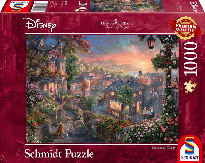 SCHMIDT Puzzle Lady a Tramp 1000 dílků