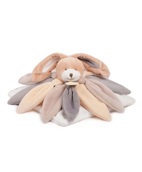Doudou Dárková sada - plyšový usínáček králíček hnědý 28 cm