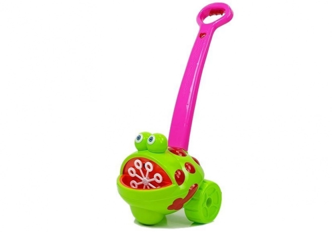 Mýdlová bublina Machine Frog s růžovou rukojetí Light Music