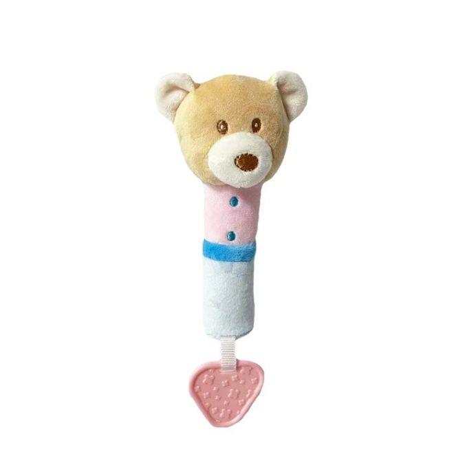 Zvuková hračka medvídek růžová a modrá