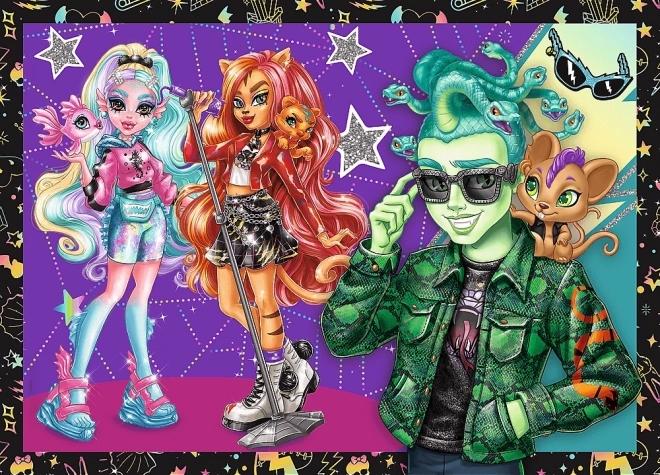 TREFL Puzzle Monster High: Elektrizující den 4v1 (35,48,54,70 dílků)