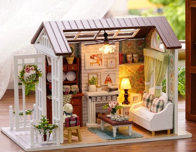 Domeček pro panenky - obývací pokoj