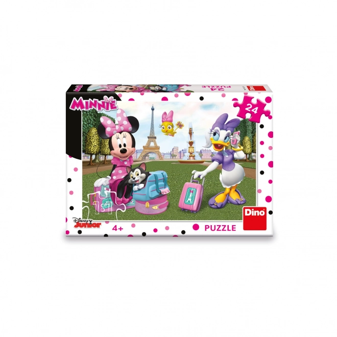 Puzzle Minnie v Paříži - 24 dílků