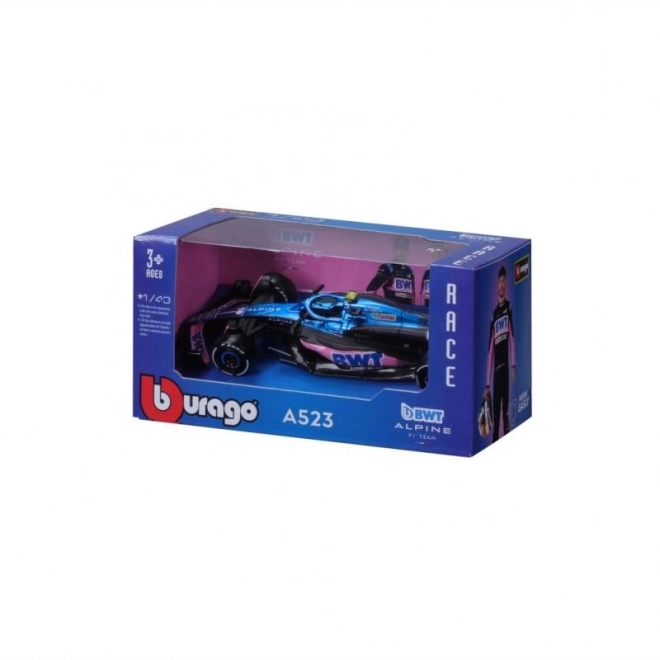 Bburago 1:43 RACE Formula F1 - BWT Alpine F1 Team A523 (2023) #10 (Pierre Gasly)