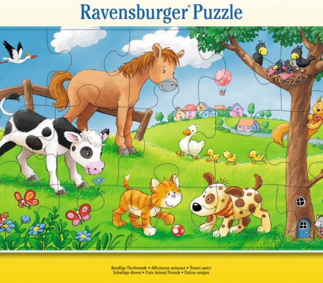 RAVENSBURGER Puzzle Roztomilí kamarádi 15 dílků