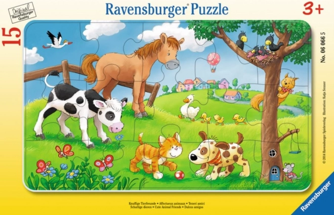 RAVENSBURGER Puzzle Roztomilí kamarádi 15 dílků