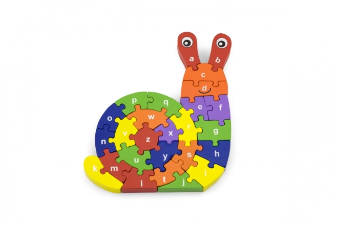 3D Puzzle - Šnek s písmenky