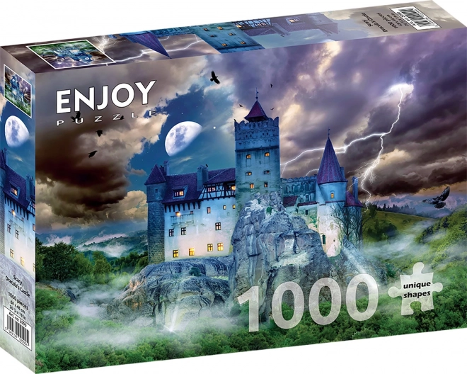 Enjoy puzzle Strašidelná noc na Drákulově hradě 1000 dílků