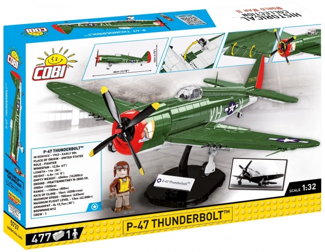 COBI 5737 II WW P-47 Thunderbolt, 1:32, 477 k, 1 f