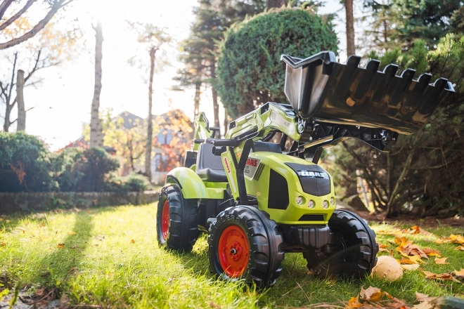 Traktor Claas Axos šlapací - s přední i zadní lžící + valník